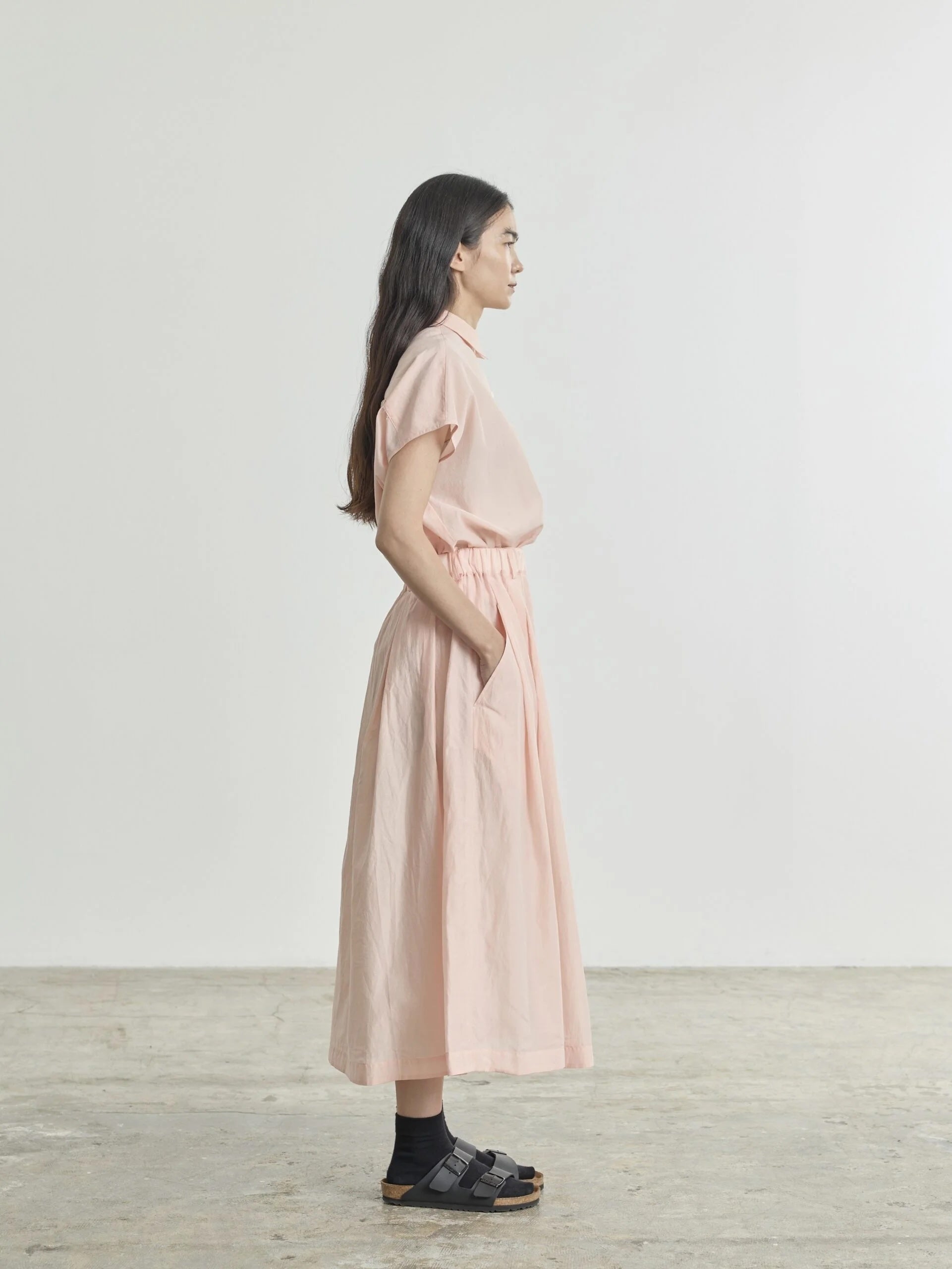 Nicholson & Nicholson Lola Silk Skirt Pink-Nicholson & Nicholson-Thistle Hill