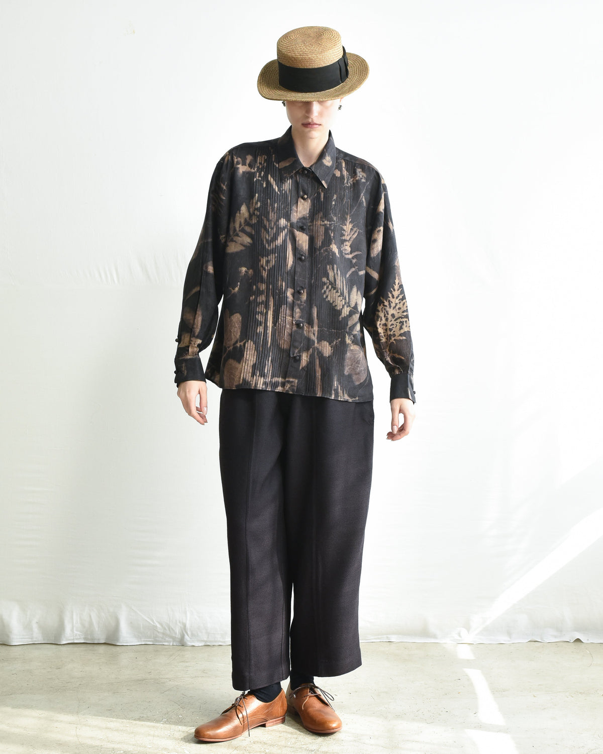 Maku Jane Silk Handwoven Shirt 221 BF-Maku-Thistle Hill