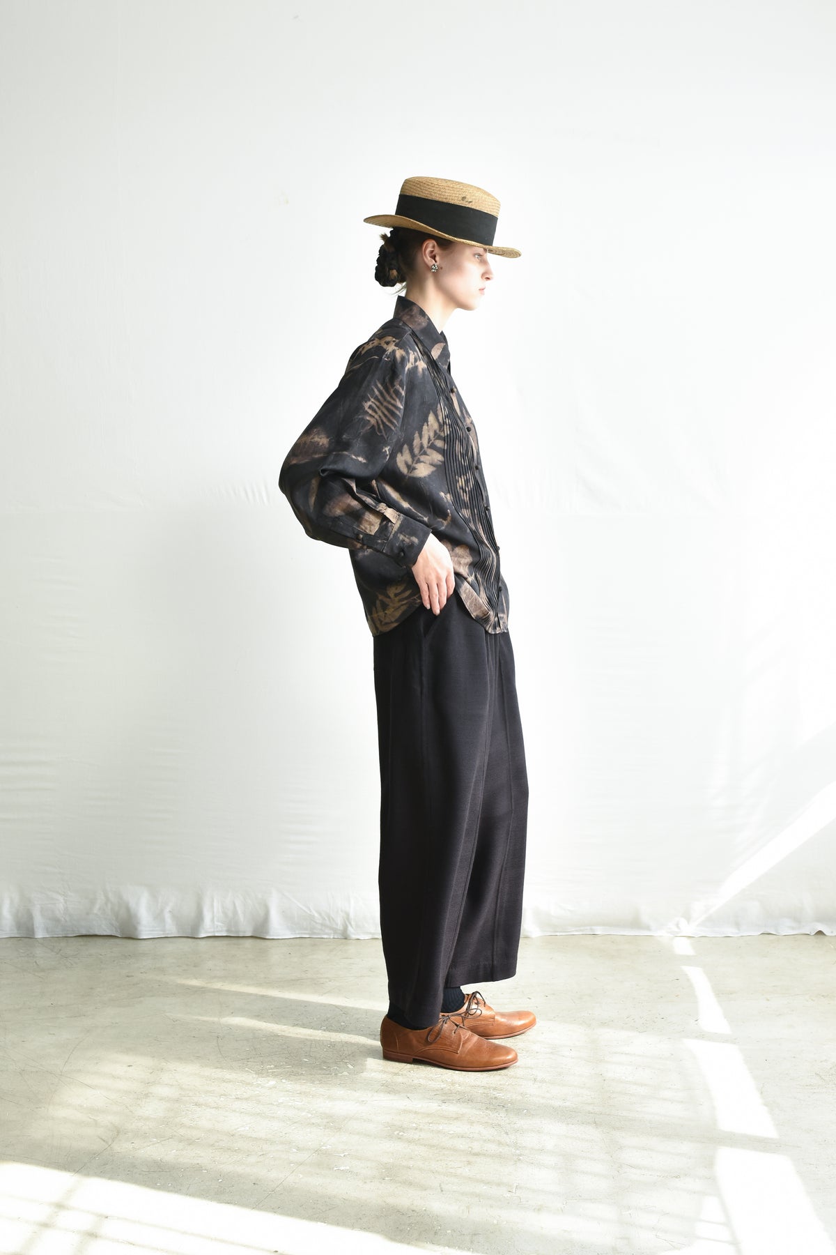 Maku Jane Silk Handwoven Shirt 221 BF-Maku-Thistle Hill