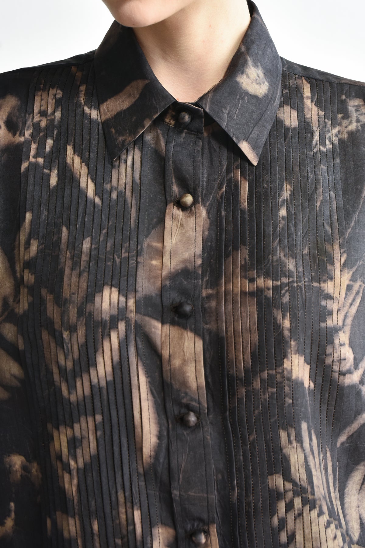 Maku Jane Silk Handwoven Shirt 221 BF-Maku-Thistle Hill