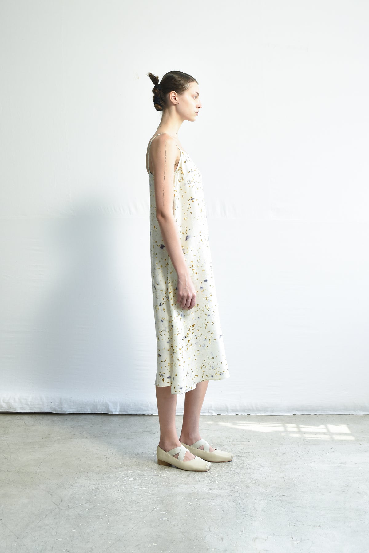Maku Straight Slip Silk Handwoven Dress 221 TF-Maku-Thistle Hill