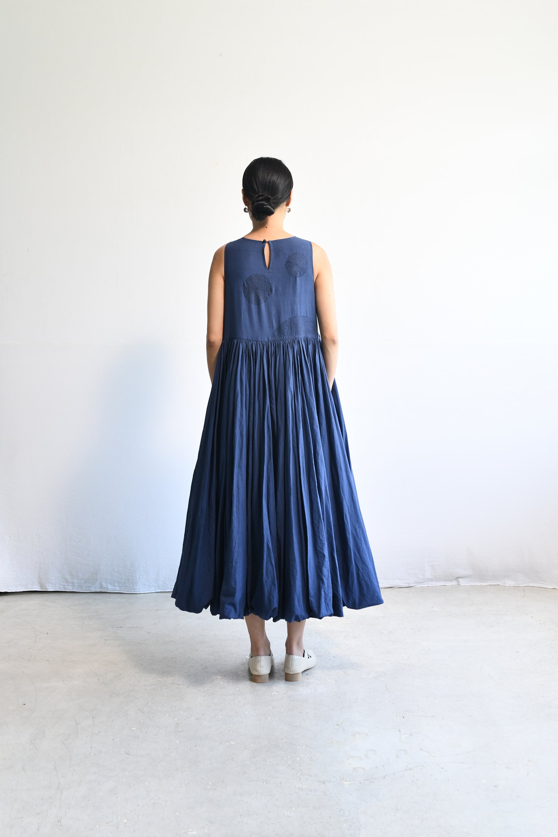 Maku Sole Handwoven Dress Navy-Maku-Thistle Hill