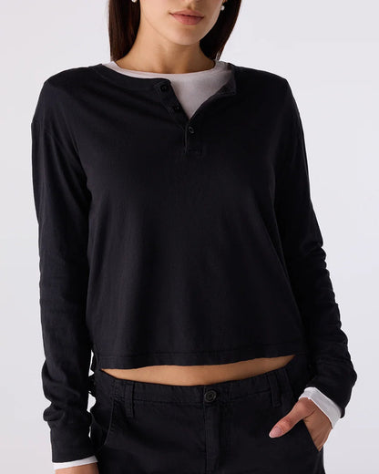 AMO Calla Henley Vintage Black-AMO-Thistle Hill