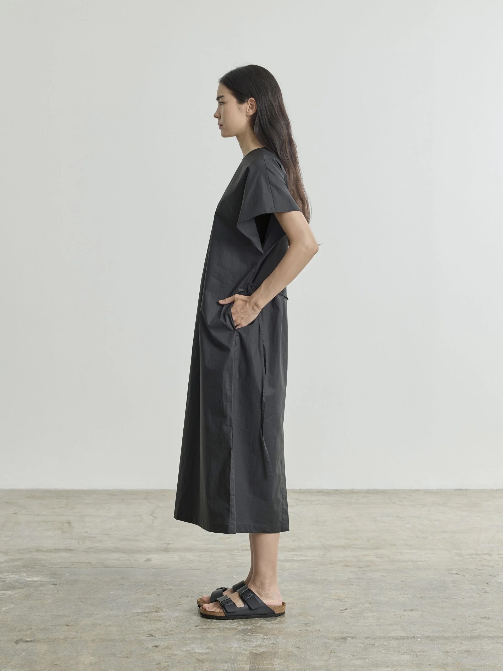Nicholson & Nicholson Meg Poplin Dress Black-Nicholson & Nicholson-Thistle Hill