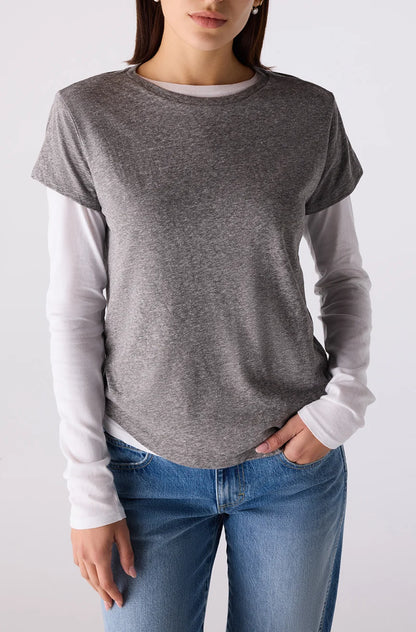 AMO Forever Tee Heather Grey-AMO-Thistle Hill