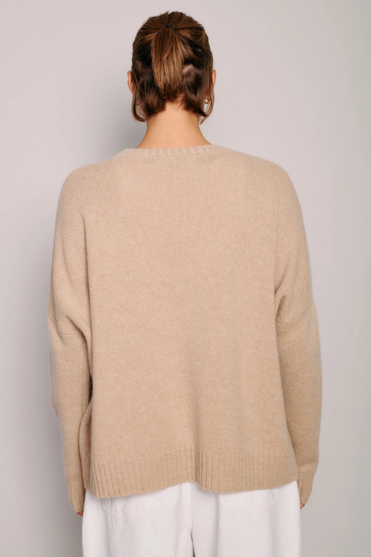 Organic by John Patrick Cashmere Wide Pullover Almond-Organic by John Patrick-Thistle Hill