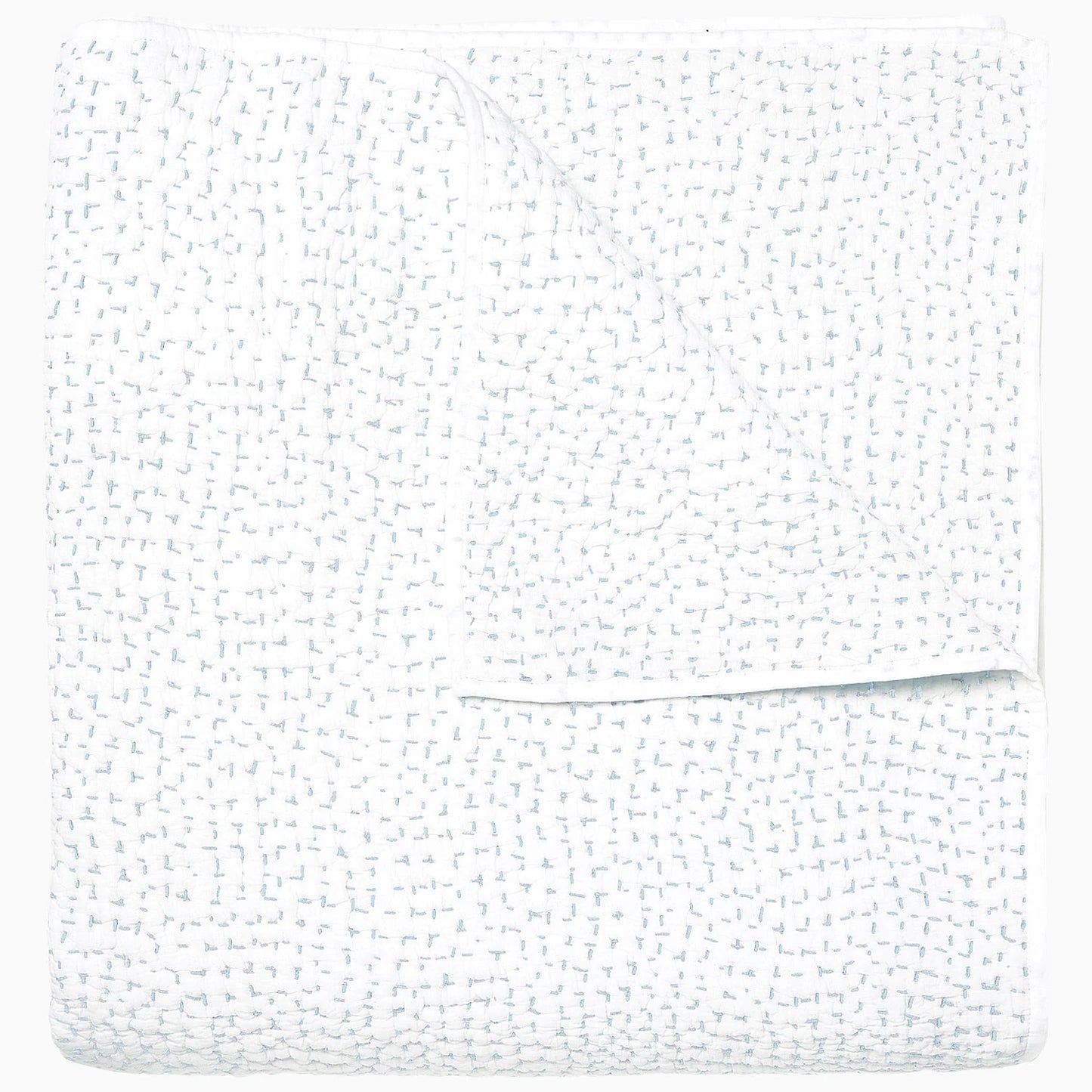 John Robshaw Hand Stitched Coverlet Mist-John Robshaw-Thistle Hill