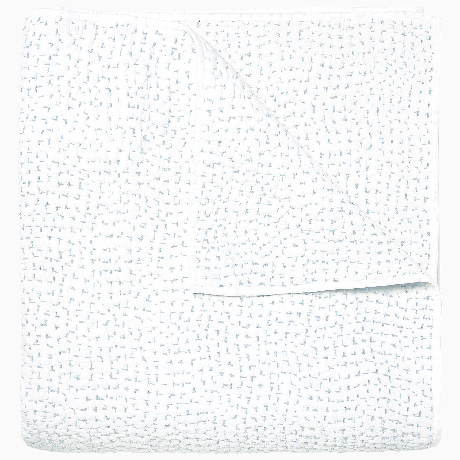 John Robshaw Hand Stitched Coverlet Mist-John Robshaw-Thistle Hill