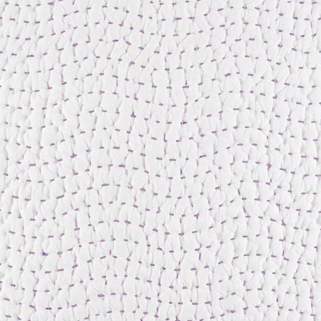 John Robshaw Hand Stitched Coverlet Lavendar-John Robshaw-Thistle Hill
