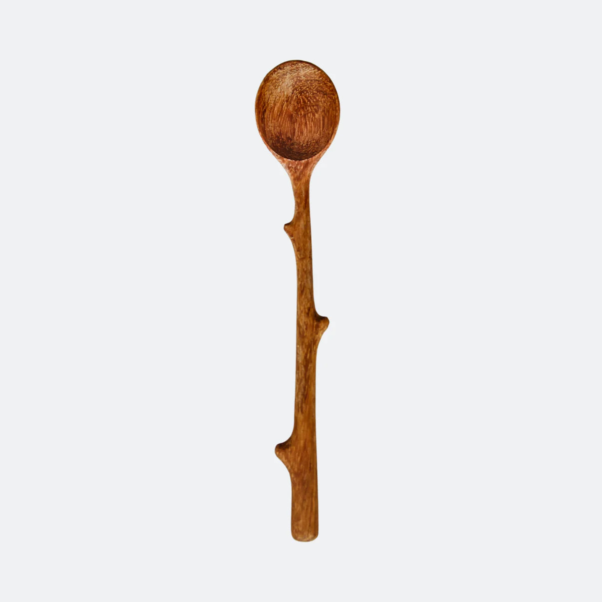 Handcarved Branch Handle Wooden Serving Spoon