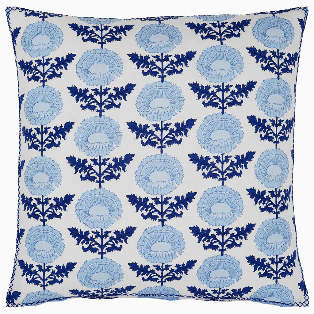 John Robshaw Kaavia Indigo Decorative Pillow-John Robshaw-Thistle Hill