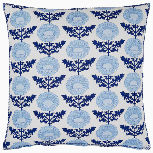 John Robshaw Kaavia Indigo Decorative Pillow-John Robshaw-Thistle Hill
