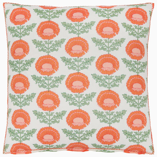 John Robshaw Kaavia Tangerine Decorative Pillow-John Robshaw-Thistle Hill
