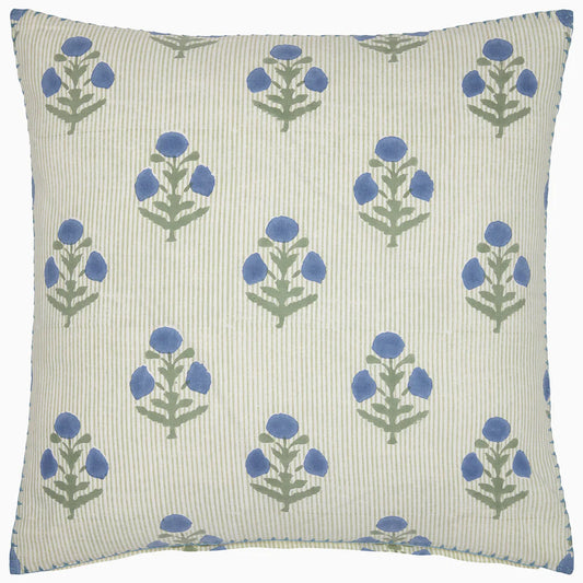 John Robshaw Lucy Azure Decorative Pillow-John Robshaw-Thistle Hill