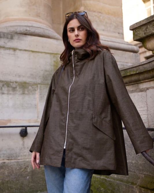 Pret Pour Partir Zephyr Lib Raincoat Kaki-Pret Pour Partir-Thistle Hill