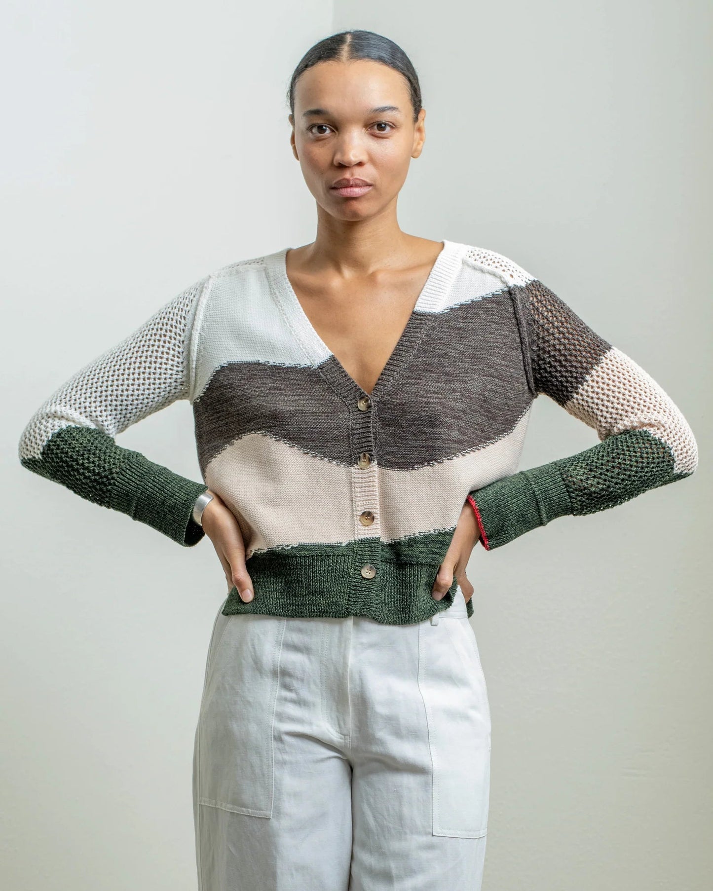 Raquel Allegra Matisse Cardigan Neutral-Raquel Allegra-Thistle Hill