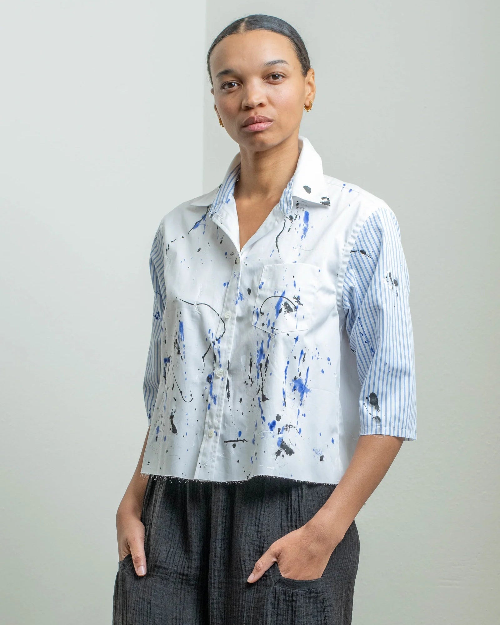 Raquel Allegra Fresco Shirt Splatter-Raquel Allegra-Thistle Hill