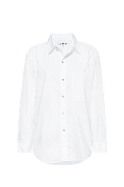 AMO Ruth Oversized Shirt White-AMO-Thistle Hill