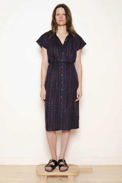 Raquel Allegra Marceline Dress Shibori Indigo-Raquel Allegra-Thistle Hill