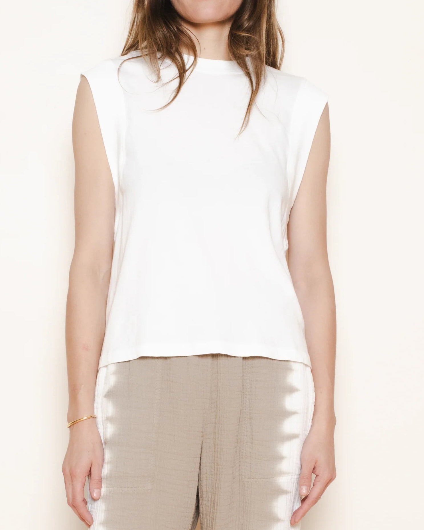 Raquel Allegra Hauser Tee White-Raquel Allegra-Thistle Hill