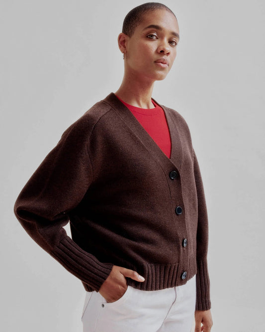 Sayaka Davis Balloon Sleeve Cardigan Wood-Sayaka Davis-Thistle Hill