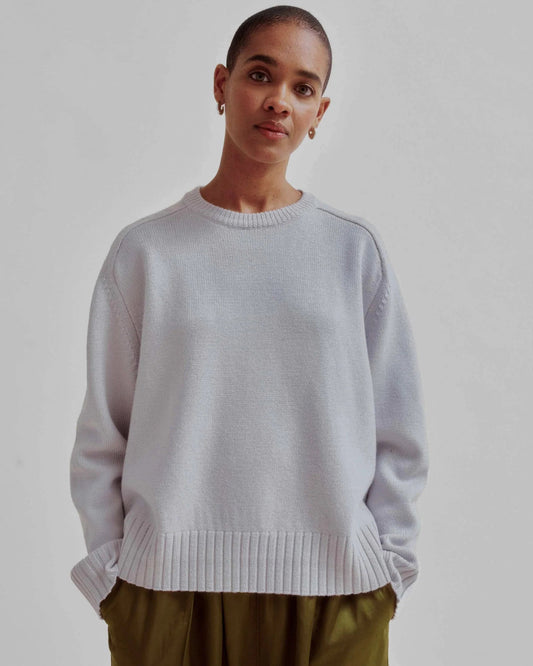 Sayaka Davis Crew Neck Pullover Ice Gray-Sayaka Davis-Thistle Hill