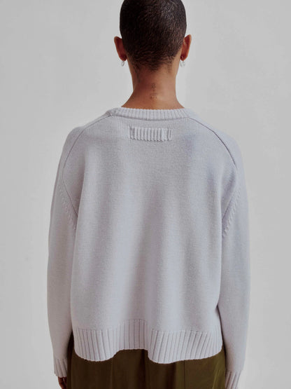 Sayaka Davis Crew Neck Pullover Ice Gray-Sayaka Davis-Thistle Hill