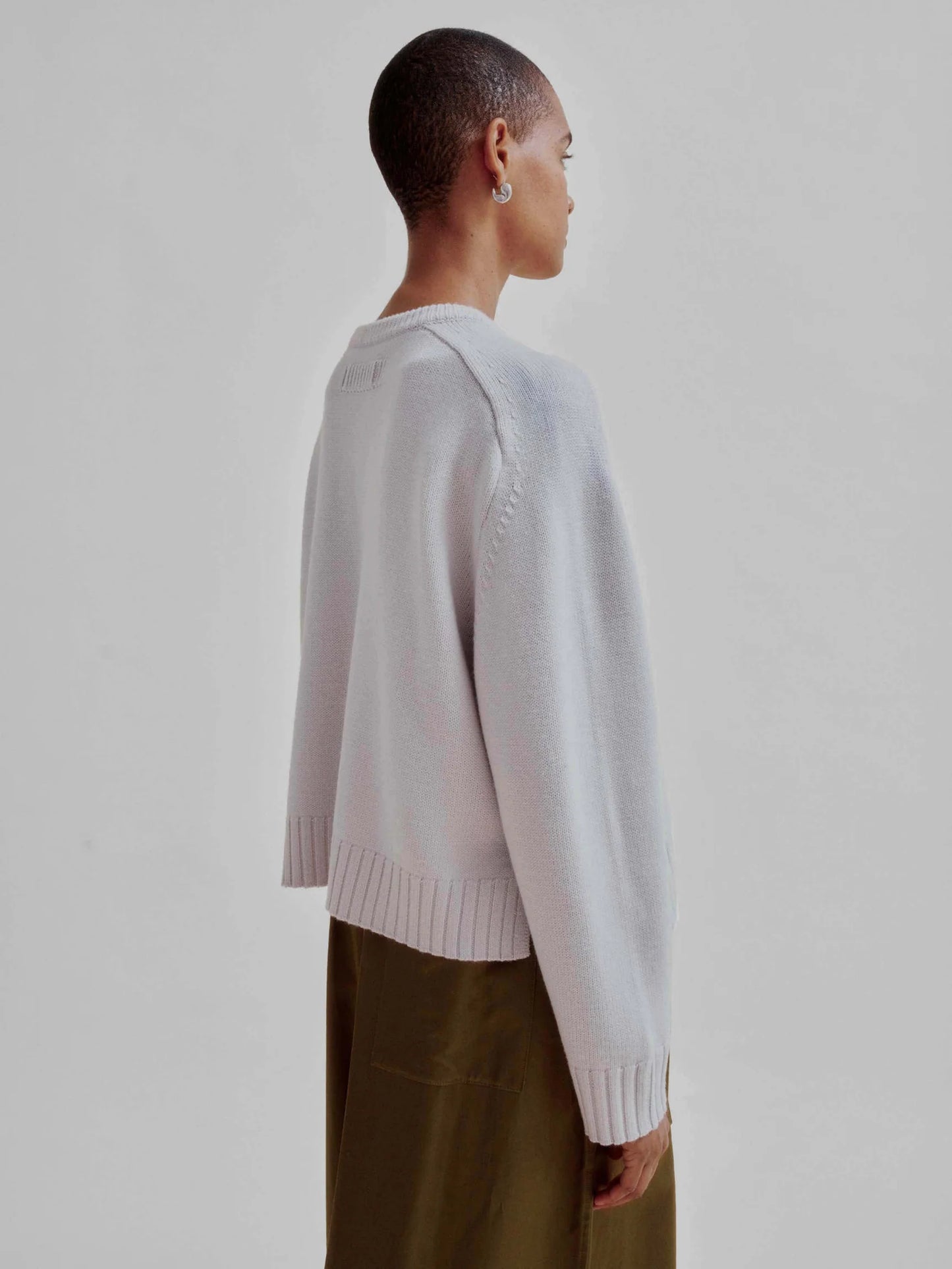 Sayaka Davis Crew Neck Pullover Ice Gray-Sayaka Davis-Thistle Hill