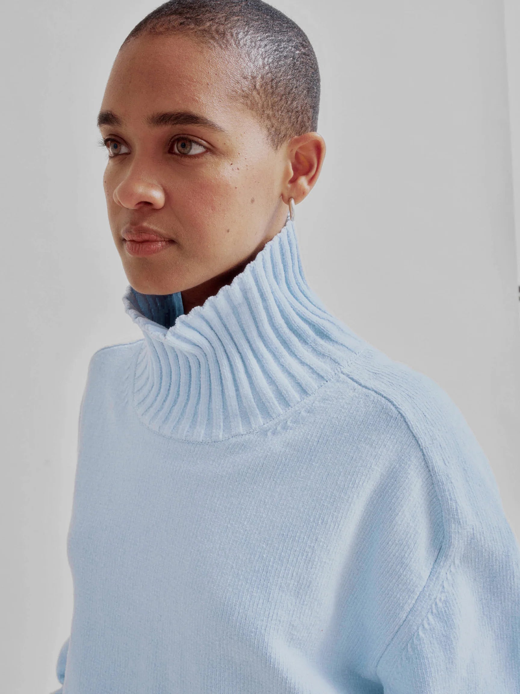 Sayaka Davis Highneck Sweater Baby Blue-Sayaka Davis-Thistle Hill