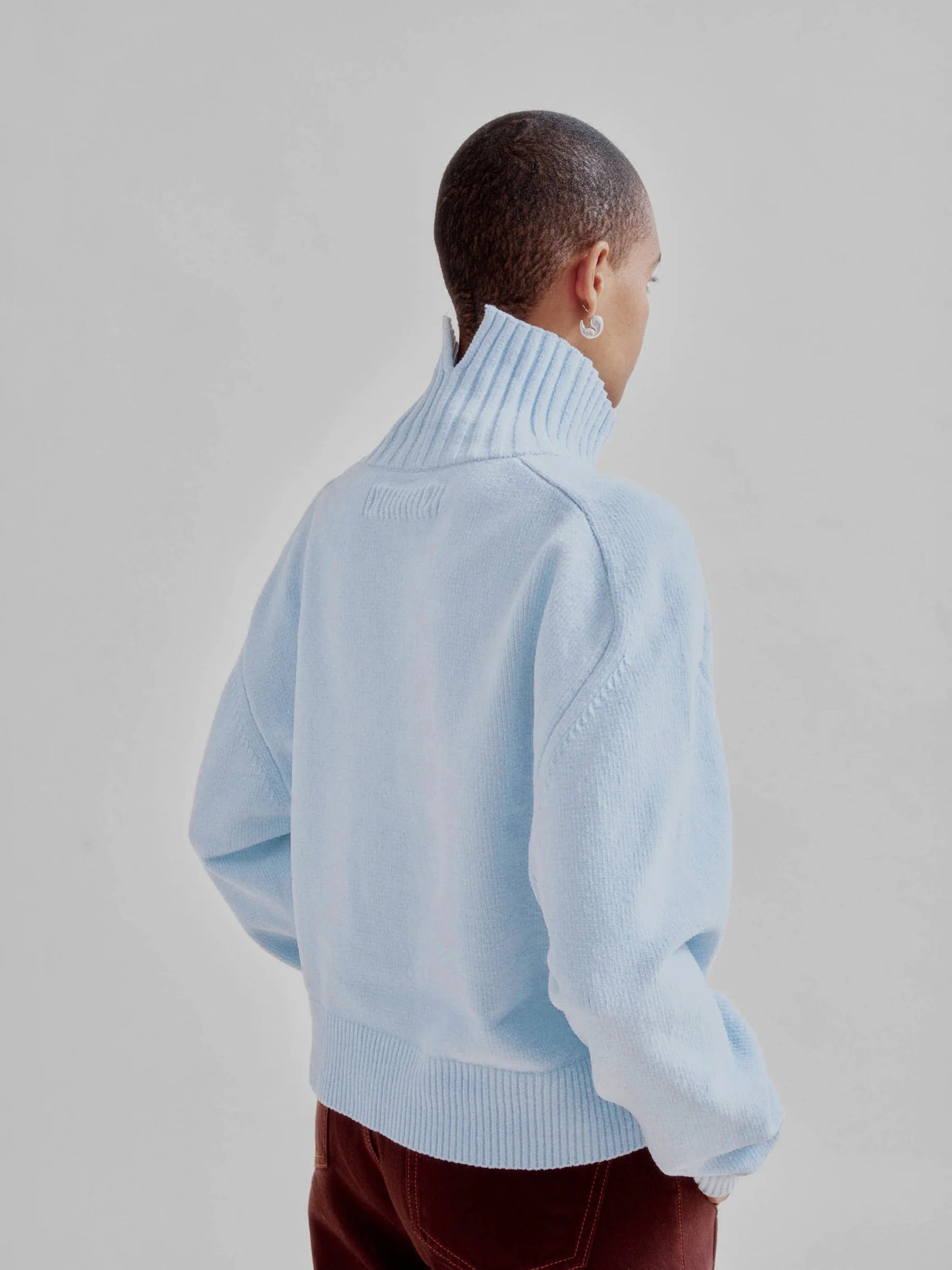 Sayaka Davis Highneck Sweater Baby Blue-Sayaka Davis-Thistle Hill