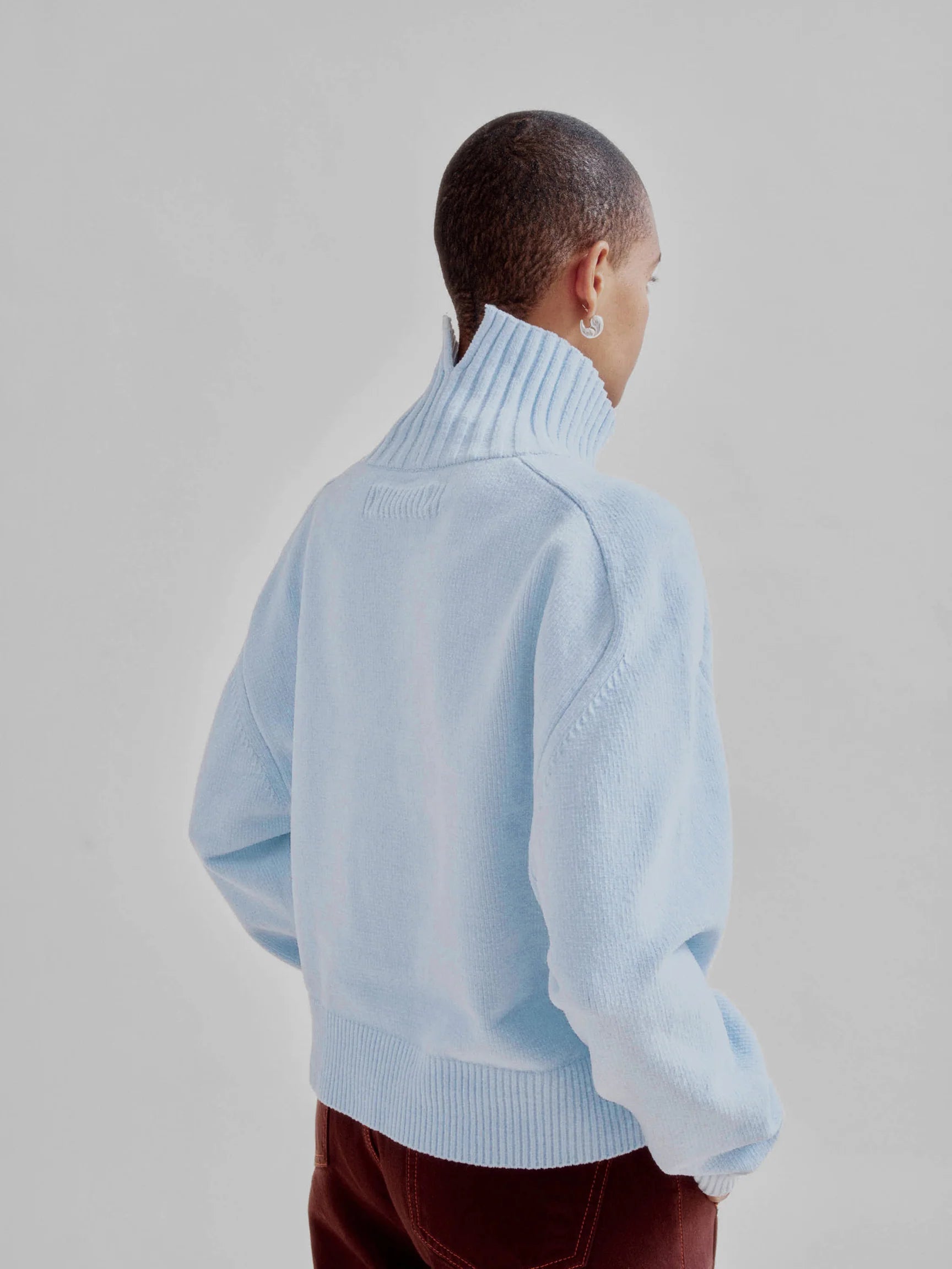 Sayaka Davis Highneck Sweater Baby Blue-Sayaka Davis-Thistle Hill