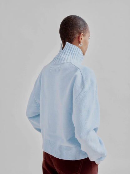 Sayaka Davis Highneck Sweater Baby Blue-Sayaka Davis-Thistle Hill