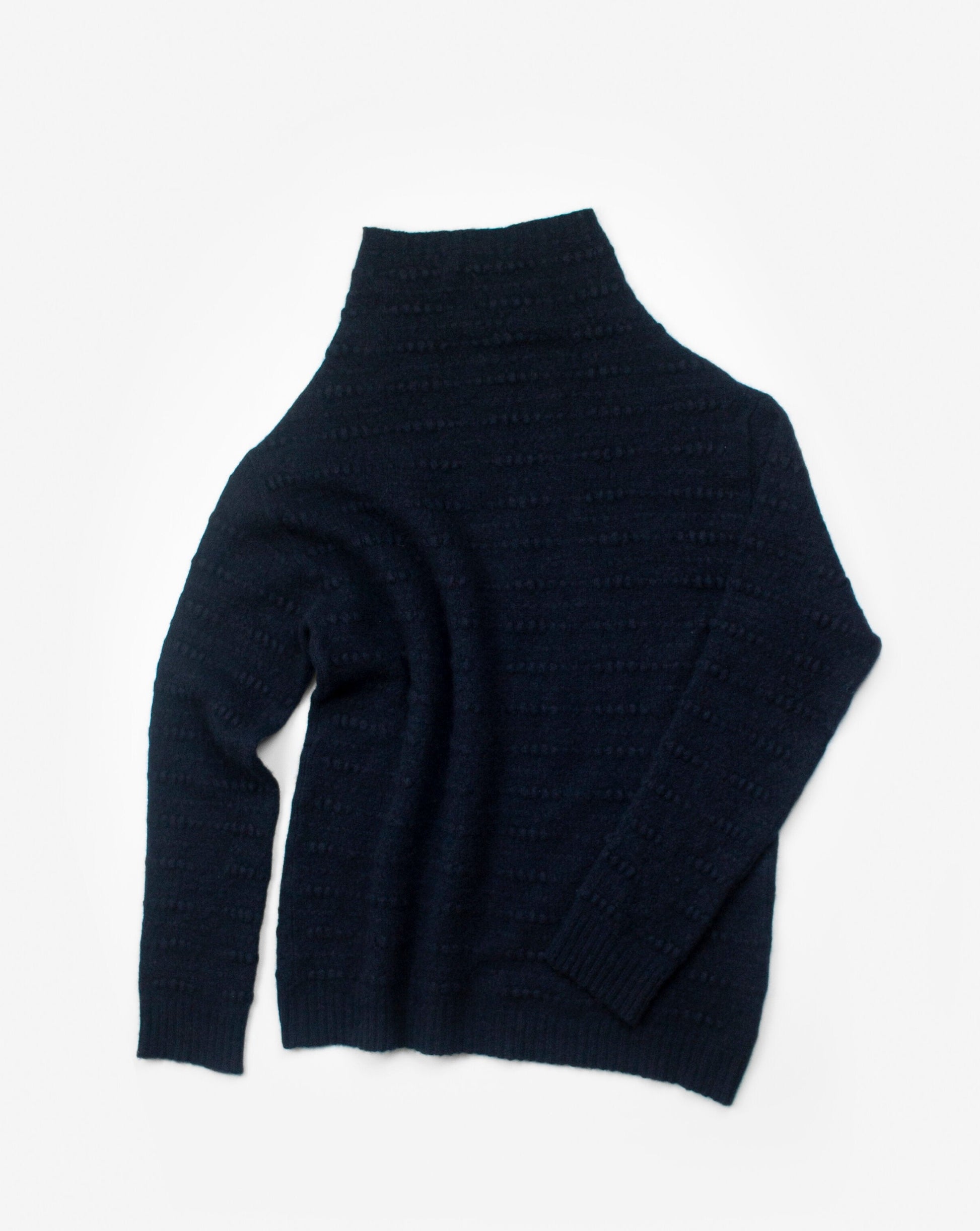 Ros Duke Slub Turtleneck Navy-Ros Duke-Thistle Hill