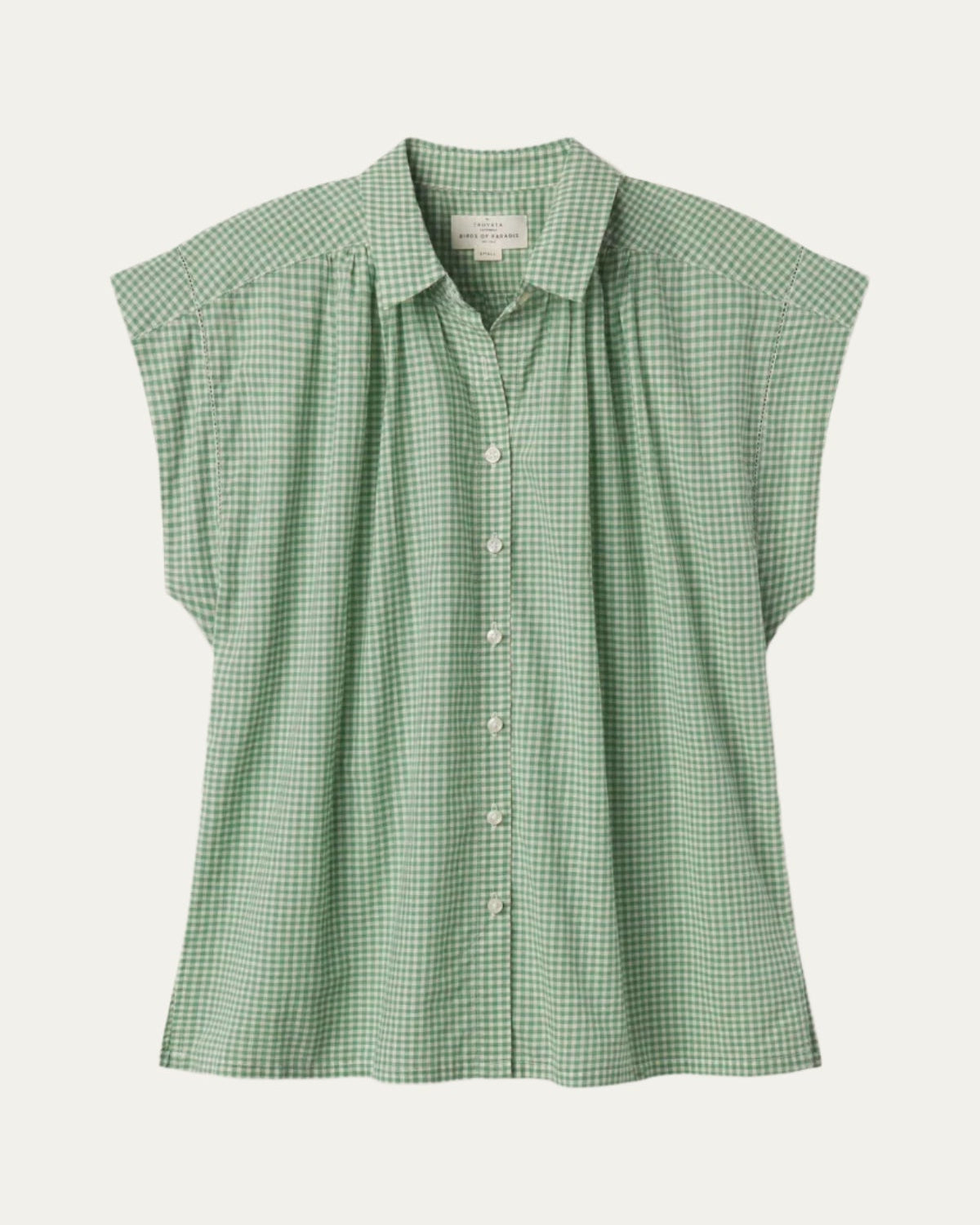 Trovata Della Shirt Pistachio Gingham-Trovata-Thistle Hill