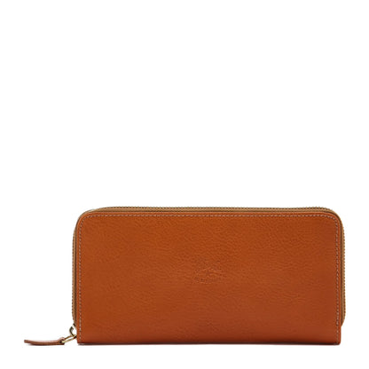 Il Bisonte Ametista Zip Around Wallet Caramel-Il Bisonte-Thistle Hill