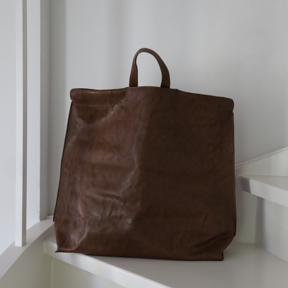 Bea Mombaers Large Shopper Bag Tumbled Cognac-Bea Mombaers-Thistle Hill