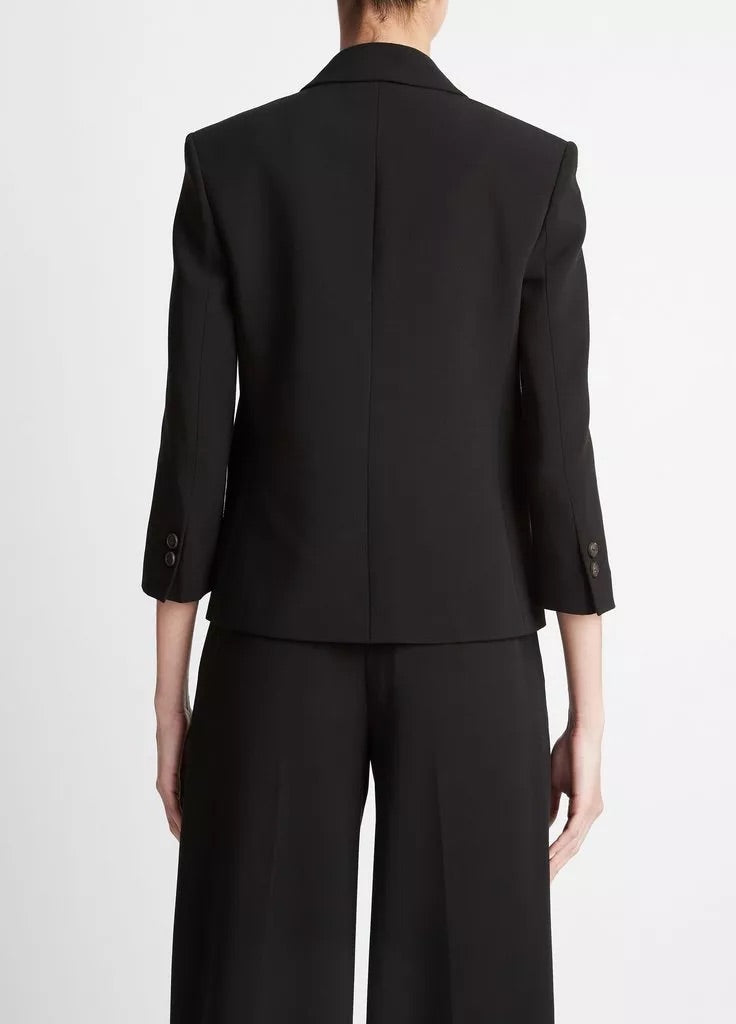 Vince Shrunken Blazer Black-Vince-Thistle Hill