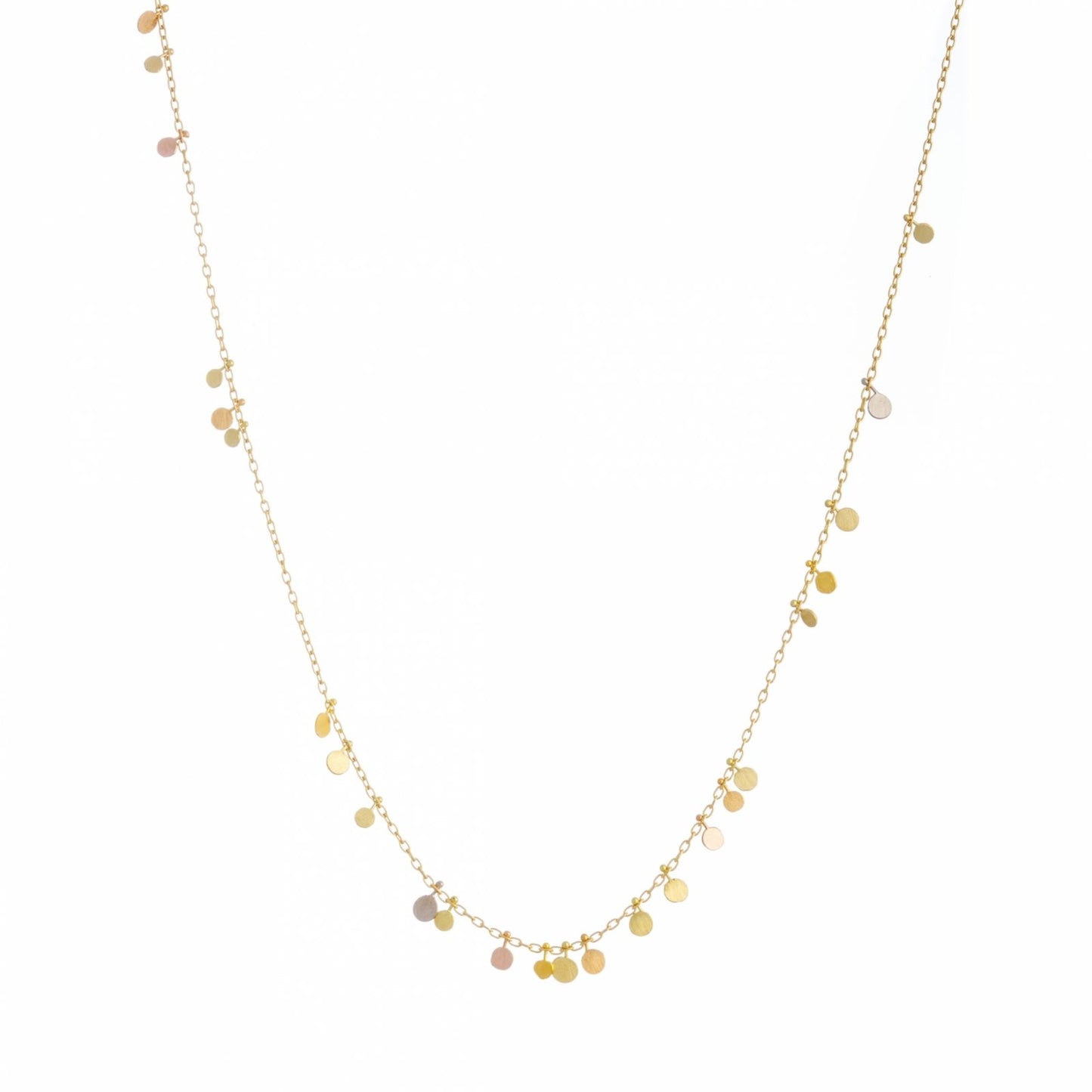 Sia Taylor 18K Rainbow Random Dots Necklace-Sia Taylor-Thistle Hill