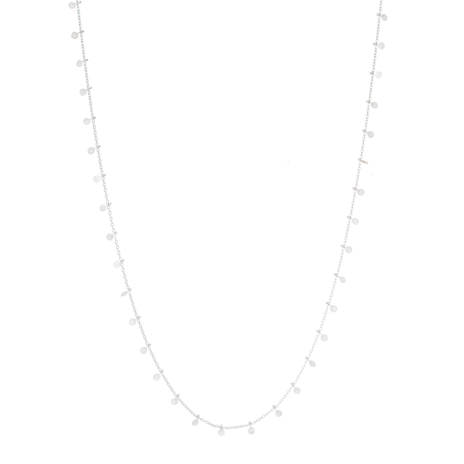 Sia Taylor Silver Long Dot Necklace-Sia Taylor-Thistle Hill