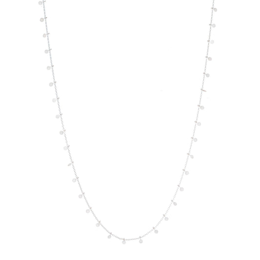 Sia Taylor Silver Long Dot Necklace-Sia Taylor-Thistle Hill