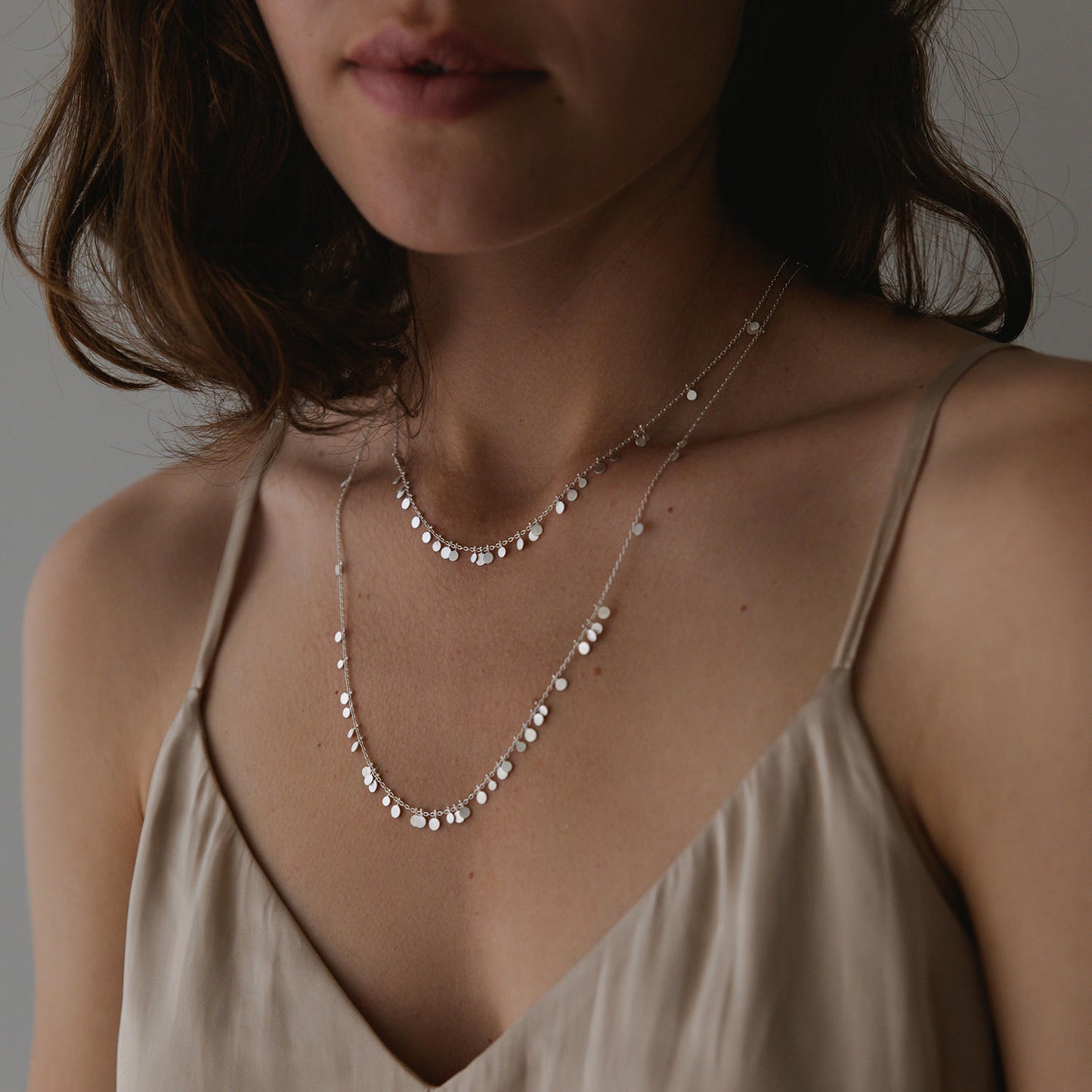 Sia Taylor Silver Random Dot Necklace-Sia Taylor-Thistle Hill