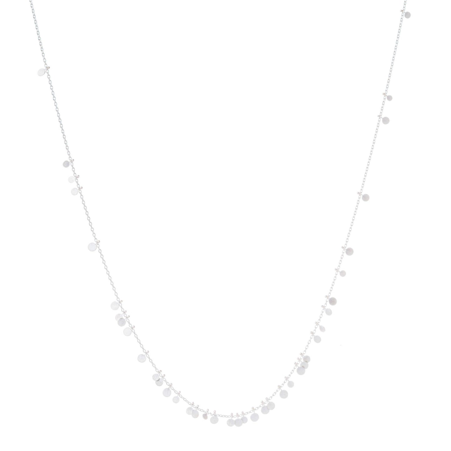 Sia Taylor Silver Long Random Dot Necklace-Sia Taylor-Thistle Hill