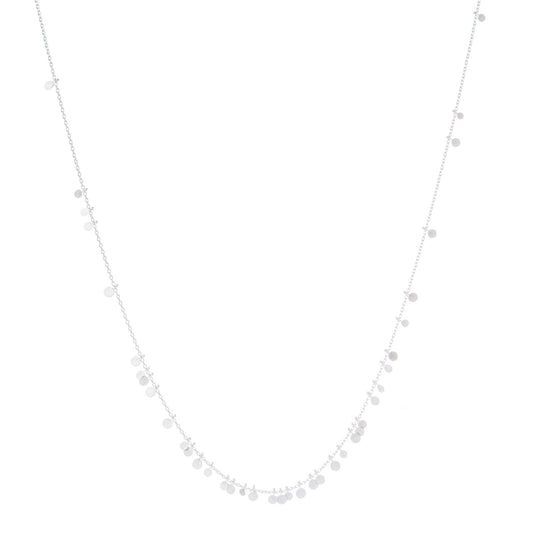 Sia Taylor Silver Long Random Dot Necklace-Sia Taylor-Thistle Hill
