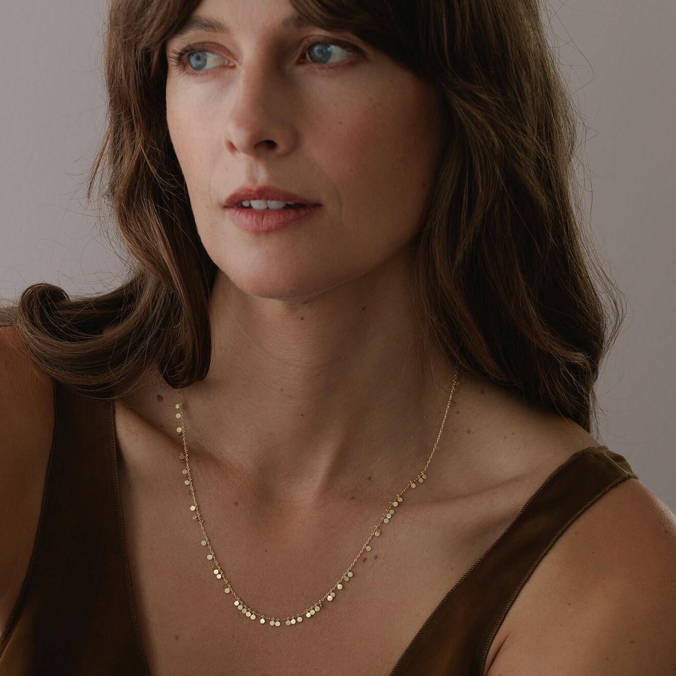 Sia Taylor 18k Full Random Dots Necklace-Sia Taylor-Thistle Hill