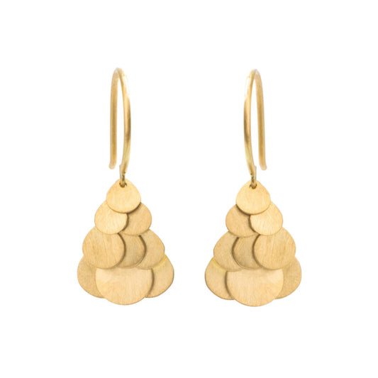 Sia Taylor 18K Tiny Golden Hummingbird Cluster Earrings-Sia Taylor-Thistle Hill