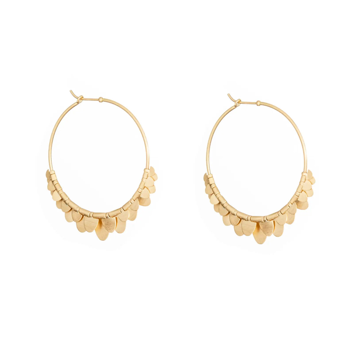 Sia Taylor 18k Golden Flutter Hoops-Sia Taylor-Thistle Hill