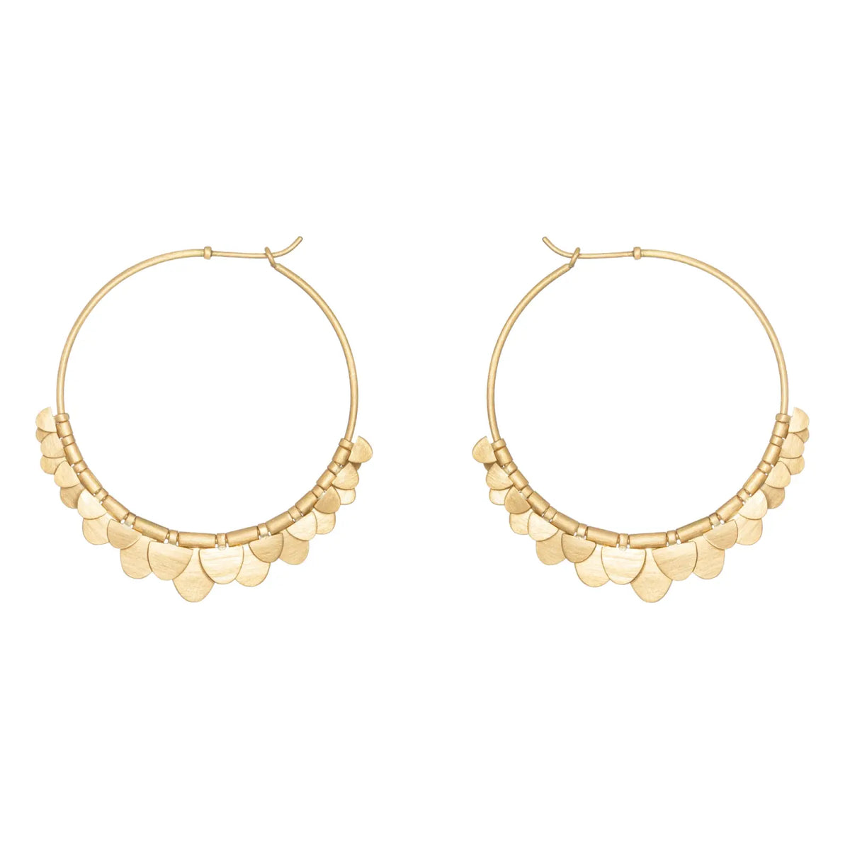 Sia Taylor 18k Golden Flutter Hoops-Sia Taylor-Thistle Hill