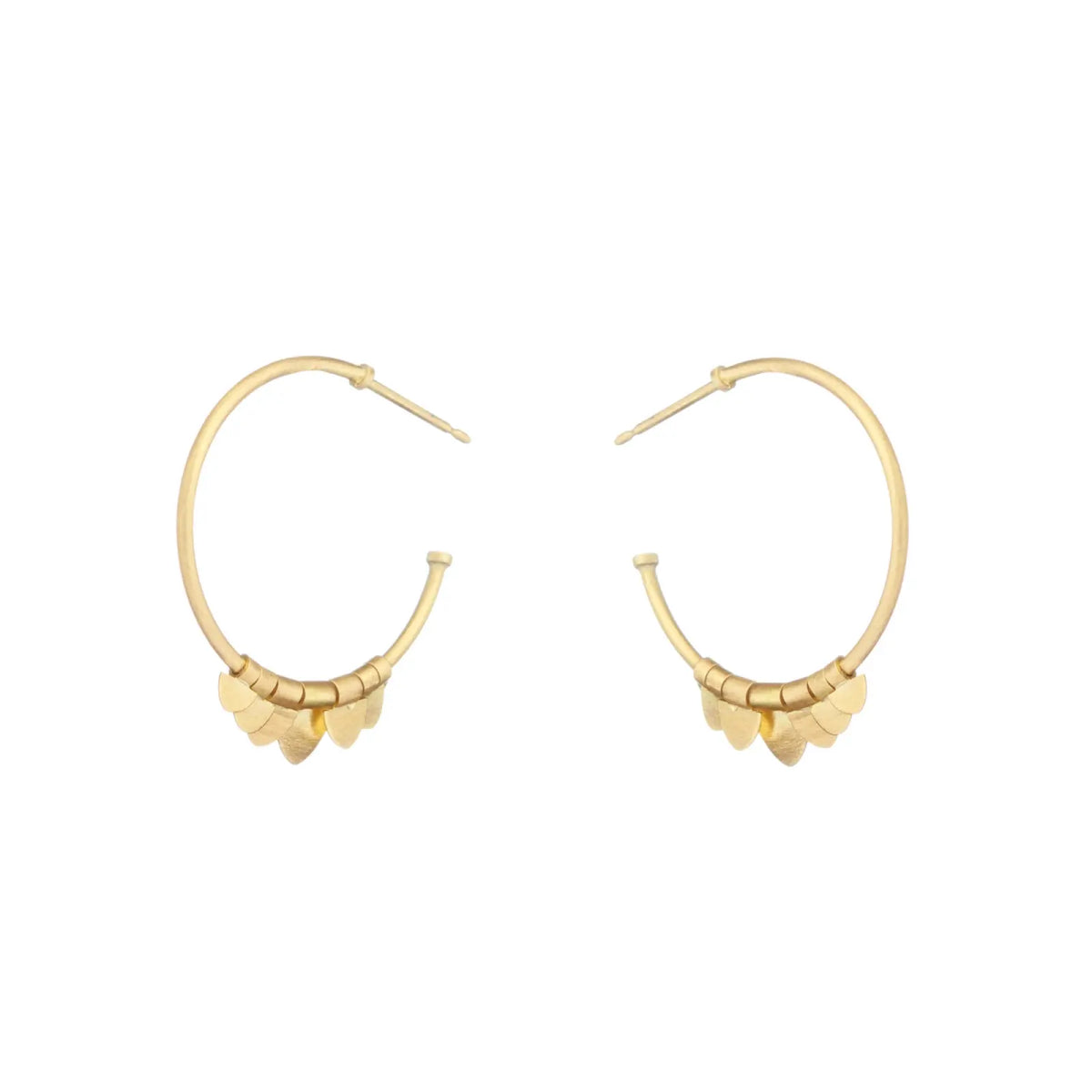 Sia Taylor 18k Small Golden Flutter Hoops-Sia Taylor-Thistle Hill
