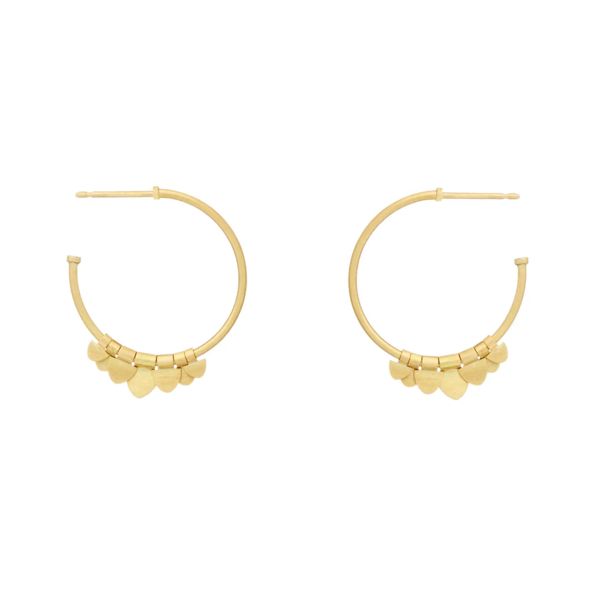 Sia Taylor 18k Small Golden Flutter Hoops-Sia Taylor-Thistle Hill