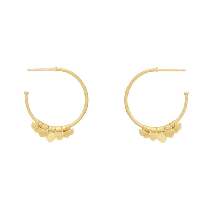 Sia Taylor 18k Small Golden Flutter Hoops-Sia Taylor-Thistle Hill